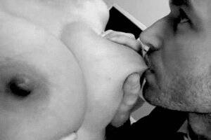 erotic nipple lick - Erotic black and white porn of nipples sucking - porn gifs - porngifs4u.com