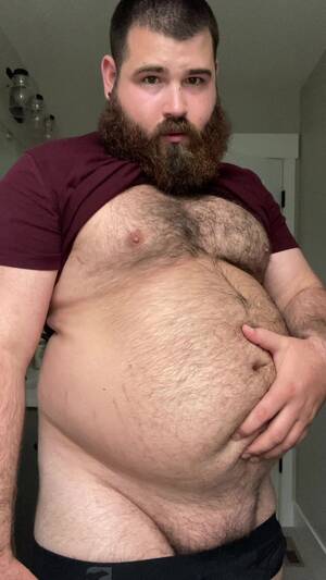 fat hairy funny - Fat men having fun: Young bear gut play - ThisVid.com
