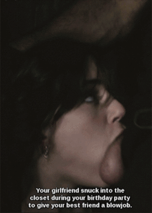 Girlfriend Blowjob Captions - Betrayal porn gif captions