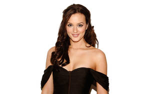 Lesbian Porn Star Name List - 10 - Leighton Meester posing in evening gown. Leighton Meester, a famous  actress and