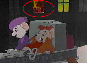 famous cartoons nude white background - Did anyone spot the half-naked lady in the Rescuers film?