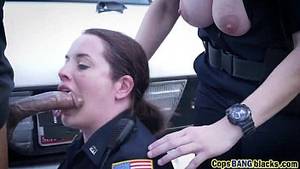 big tit cop threesome - HD
