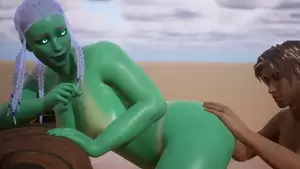 Alien Sex 3d Animated Porn - Alien Woman Gets Bred By Human - 3D Animation | xHamster