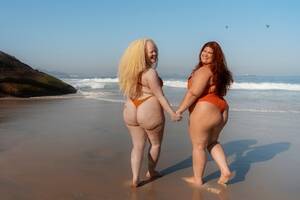 amateur bbw beach candid nudist - 78,000+ Chubby Bikini Pictures