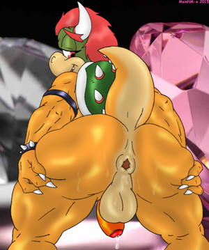 Male Bowser Porn Ass - Rule 34 - 1boy anus ass ass sweat balls bowser gaping anus gay looking back  mainnme male male only mario (series) nintendo penis precum smile solo  spread ass standing sweat tail testicles