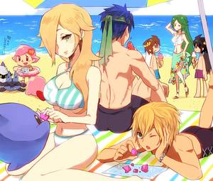 lady palutena naked beach - A few of the smashers at the beach