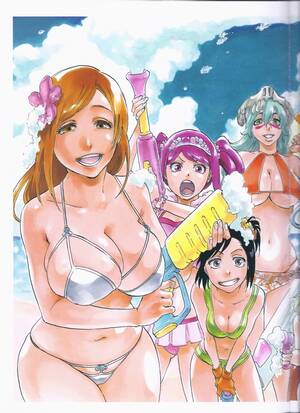 boob cartoon bleach girls beach - Bleach] Orihime huge boobs in the jet artbook free hentai porno, xxx comics,  rule34 nude art at HentaiLib.net