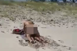 accident caught naked on beach - Family spot NAKED couple having sex during scenic tour of Brazil | Daily  Star