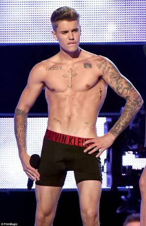 Full Justin Bieber Porn - Justin Bieber's leaked nude photos spike Spotify Australia streams | Daily  Mail Online