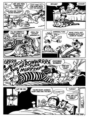 Calvin And Hobbes Comic Strip Porn - e621 anthro bisexual black_and_white calvin_(c&h) calvin_and_hobbes comic  disney feline female group hobbes human