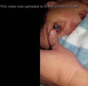 Cum Sleeping - Cum in sleeping wifes eye 1 - ThisVid.com