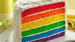 Cake Punch Porn - Rainbow Layer Cake