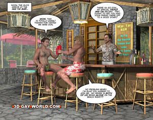 Beach Bar Cartoon Porn - Cartoon porn with two gay dudes on the - Silver Cartoon - Picture 6