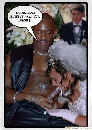 interracial wife on wedding night captions - cuckold wedding captions, memes and dirty quotes on HotwifeCaps