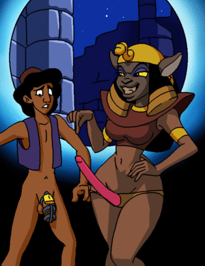 Aladdin Mirage - aladdin(character),mirage (aladdin) | disney porn aladdin #9351232492  aladdin(character) anthro balls big breasts bottomless breasts clothed  clothing | Disney Porn