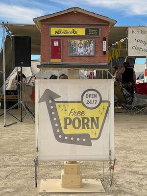 Man Camp Porn - I declare the Little Free Porn Shop a success! : r/BurningMan