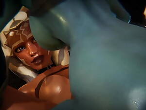 Asoaka Star Wars Futa Porn - Ahsoka Tano gets creampied by Futa Aayla Secura - Star Wars Inspired 3D Porn