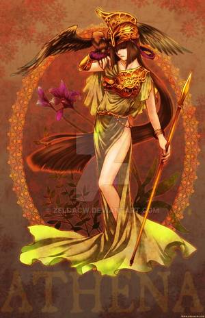 Greek Mythology Athena Goddess Porn - MYth character: Athena by zeldacw.deviantart.com on @DeviantArt