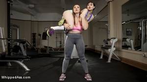 lesbian gym training - Photo number 1 from Going the Extra Mile: Strict Trainer Dominates Lesbian  Gym Slut shot