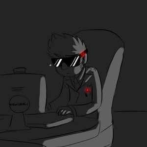 Deoxyrebornicleic Artsy Porn - Deo sneaking on the computer :P