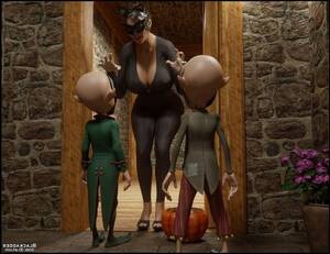 3d monster sex - Blackadder - Halloween, 3D Monster Sex | Porn Comics