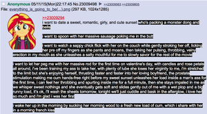 4chan Futa Porn - 894418 - explicit, sunset shimmer, 4chan, 4chan screencap, anal, blowjob,  futa, futa on male, futa sunset shimmer, greentext, intersex, male, oral,  penetration, smiling, text - Derpibooru