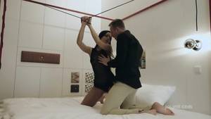 Erotic Sensual Sex Bondage - Sensual Bondage Fun With Amazing Brunette - scene 1