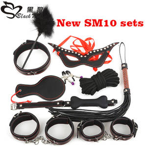 Couple Sex Toys - 10 parts / new leather bdsm binding set ball porn game sex toys couple  couple slave