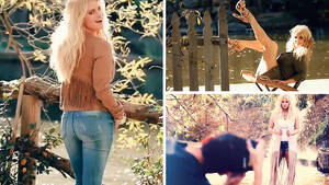 Jessica Simpson Ass Porn - Jessica Simpson goes topless as she teases fans with sexy picture of her  bum in a thong bikini | The Sun