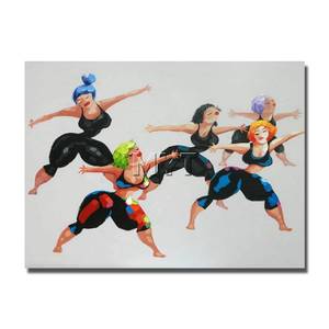 cartoon chinese nude - Hand drawing cartoon sexy girl dancing nude women sex images oil painting  home goods for living