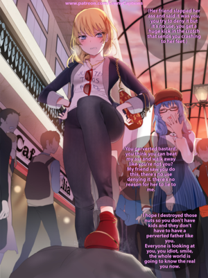 Anime Girl Ballbusting Captions Porn - ðŸ”ž54 - My fiend saw you do this ***Hentai*** **[...] | Captions Hentai |  Truyen-Hentai.com