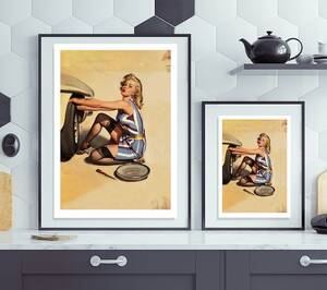 flat nudist nude naked - Changing A Flat Pin up Girl Erotic Art Print. A3 A4 Matte Photo Print. Sexy  1950s Vintage Naked Nude Pin up Glamour Girl. Stockings Upskirt - Etsy UK
