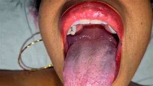 ebony tongue porn - Watch Ebony tongue and mouth in slow motion - Ebony, Fetish Porn - SpankBang