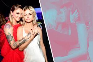 Ariana Selena Gomez Lesbian Porn - Selena Gomez Shares A Kiss And Matching Tattoos With Her BFF Julia Michaels