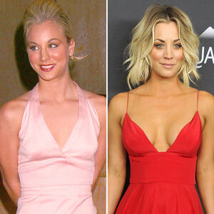Big Boob Porn Kaley Cuoco - Iggy Azalea, Kaley Cuoco, and More Stars Who Have Admitted to Getting a Boob  Job â€“ See Their Before-and-After Pics - Life & Style