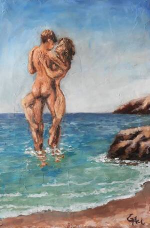 couples art nude - Nude Couple Paintings | Saatchi Art