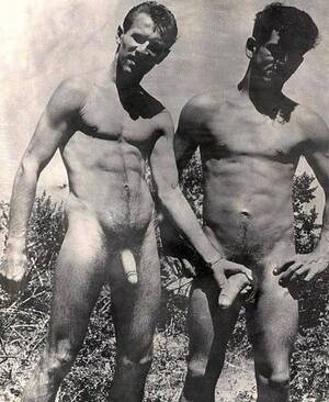 huge vintage nudist - Gay Vintage Porn - 2 fit men outdoors, nude - one grabs the other's huge  cock. 2men,black and white, outdoors,woods,1960s : r/gay_vintage