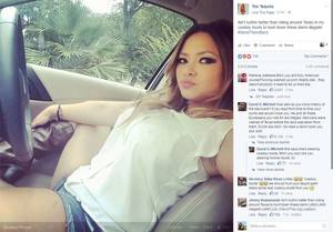 black porn star tequila - Adult film star Tila Tequila posts racially insensitive photo on Facebook.  Photo: Facebook