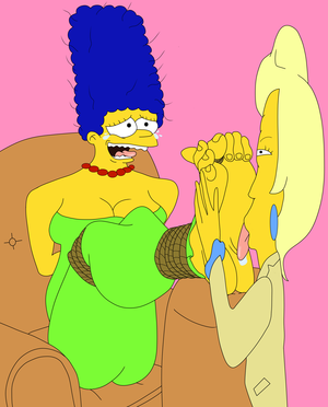 Marge Simpson Feet Porn - Marge foot worship and tickled by Pinkyperv on DeviantArt