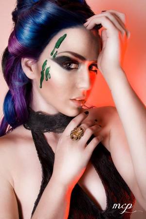 lusty pale skin beauty - Splat Blue Envy and Lusty Lavender