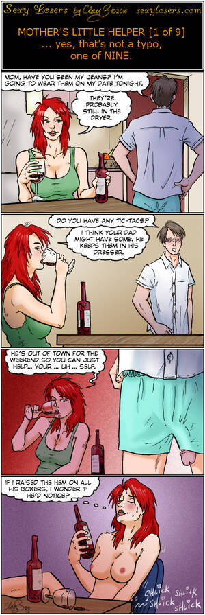 Horny Mom Captions Porn Comic - 277 â€œMother's Little Helper [1 of 9]â€