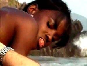 beach ebony facial - Watch Beach Sex With Hot Ebony - Beach, Cocksucking, Cumshot Facial Porn -  SpankBang