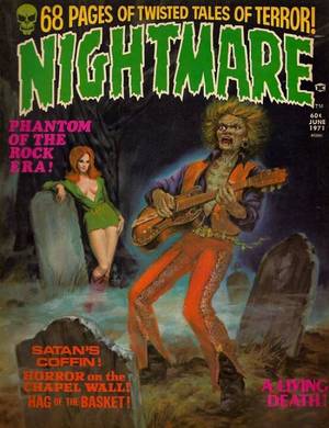 80s Frankenstein Porn Comic - Nightmare (Jun - GiclÃ©e Canvas Print of a Vintage Comic Book Cover