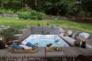 homemade back yard hot tub porn - Hot Tub Landscape Ideas - Paradise Restored Landscaping | Hot tub backyard, Hot  tub landscaping, Hot tub outdoor