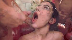 gang facial cumshots - Euro Teen Cumshot Gangbang Facial Porn Gif | Pornhub.com