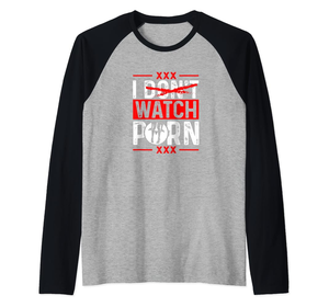 Baseball Shirt Porn - Amazon.com: Watch Porn Funny Naughty Gift for Erotic Singles Raglan Baseball  Tee : Clothing, Shoes & Jewelry