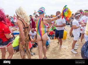 maspalomas nude beach xxx - Maspalomas, Gran Canaria, Canary Islands, Spain.11th November, 2021. The  start of the German carnival season (11th of November) is celebrated on the nudist  beach on Maspalomas dunes, where every year, thousands of
