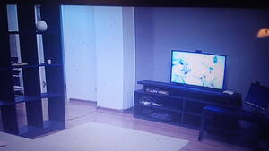 naked home couples - Young couple watching porn movies at home naked