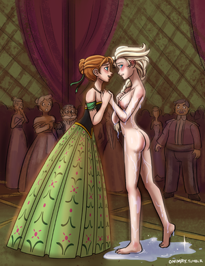 Frozen Lesbian Porn Tumblr - Anna is so hot that Elsa's dress has melt down! â€“ Frozen Elsa Porn