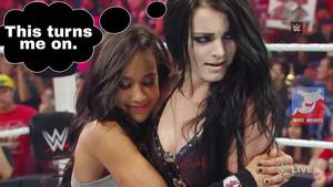 Bayley Wwe Paige Porn - Alicia Fox feeding Paige and Rosa Mendes I have other things in mind